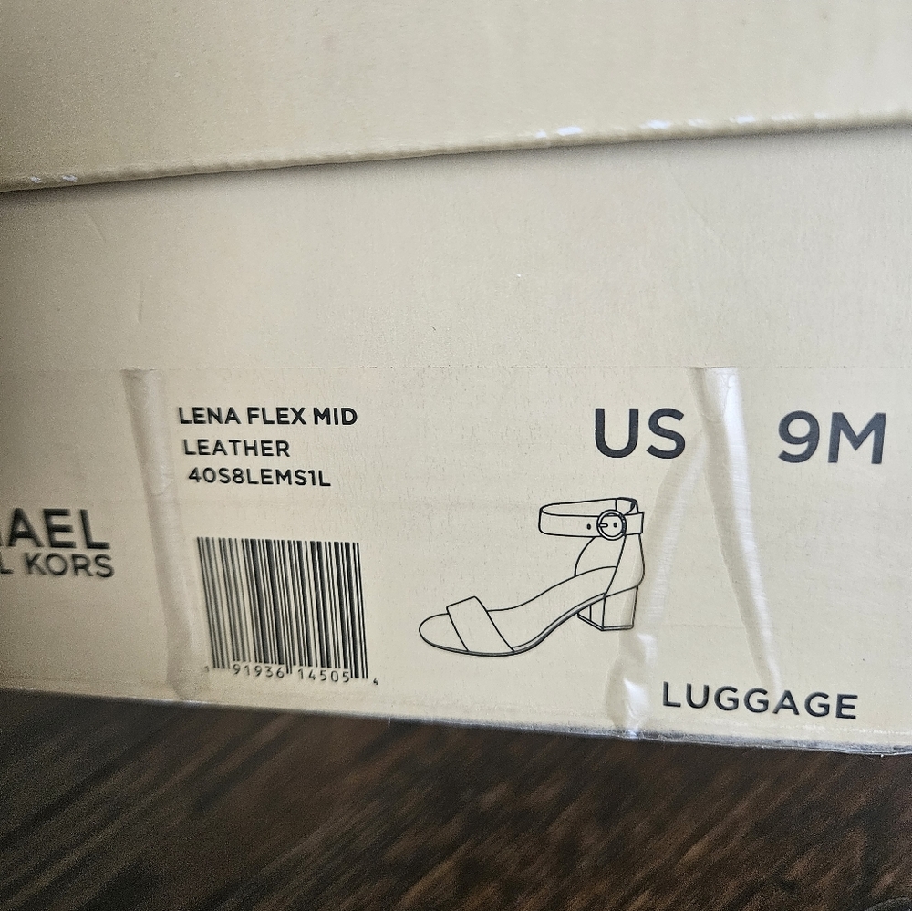 Michael Kors Brown Block Heel Sandals - Picture 5 of 5